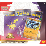 Pokemon - 30th Celebration - Tech Sticker Collection