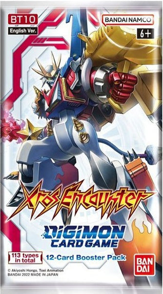 Digimon Card Game - XROS Encounter Booster Pack BT10 (12 Cards)