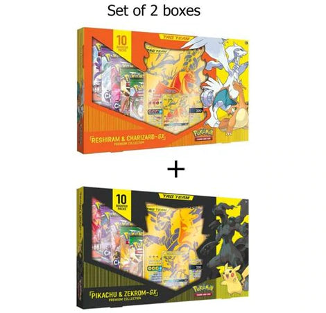 Tag Team - Reshiram & Charizard + Pikachu & Zekrom GX Premium Collection Box